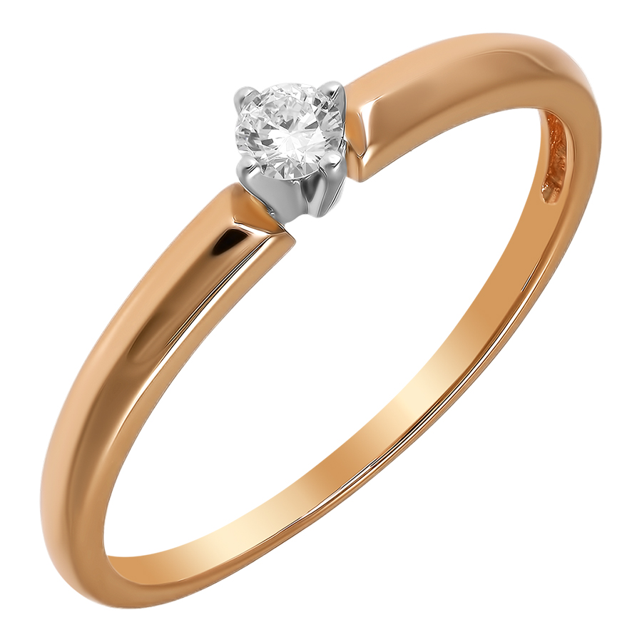 Кольцо, золото, бриллиант, 1469006